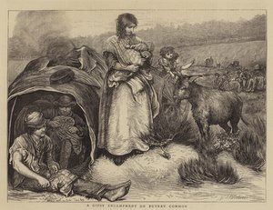 Un Campement de Gitans sur Putney Common - Hubert von Herkomer