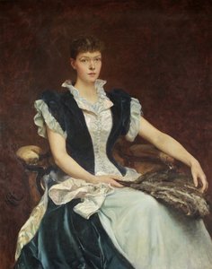 Portrait de Mme Walter Derham - Hubert von Herkomer
