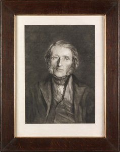 Portrait de Ruskin - Hubert von Herkomer