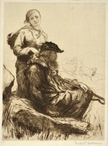 Le berger et sa fille - Hubert von Herkomer