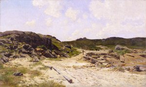 Plage du phare, Annisquam, vers 1887 - Hugh Bolton Jones