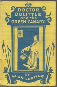 Couverture du livre Doctor Dolittle et le canari vert par Hugh Lofting, années 1940