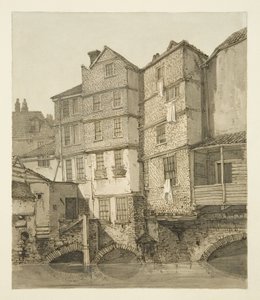 La Frome, vue en amont vers le pont de Noël, 1823 - Hugh ONeill