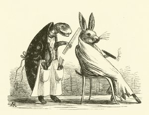 La Tortue et le Lièvre (gravure) - Hugh Rowley