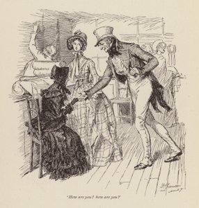 Illustration pour Cranford de Mrs Gaskell - Hugh Thomson