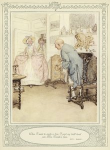 Illustration pour She Stoops to Conquer de Goldsmith