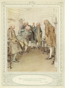 Illustration pour She Stoops to Conquer de Goldsmith
