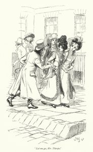 Illustration pour Northanger Abbey de Jane Austen - Hugh Thomson