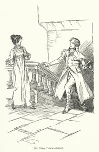 Illustration pour Northanger Abbey de Jane Austen - Hugh Thomson