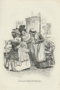 Montrant son enfant à la gouvernante, 1896