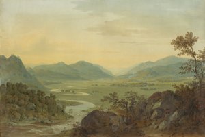 Rivière Carne depuis le château de Loudoun, Ayrshire, 1804