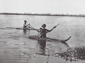 Afrique : Radeaux Shilluk - Hugo Adolf Bernatzik