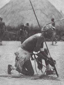 Afrique : Shilluk en tenue de fête - Hugo Adolf Bernatzik