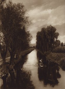 Mexique : Canal Viga (photo n/b) - Hugo Brehme