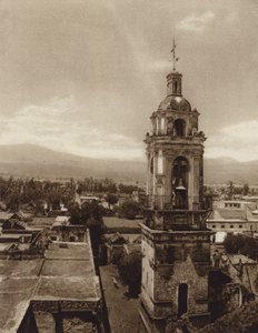 Mexique : Eglise de Xochimilco (photo n/b) - Hugo Brehme