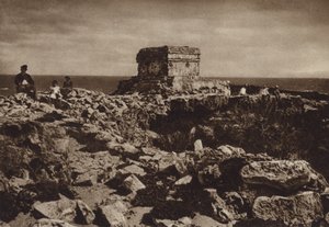 Mexique : Isla de las Mujeres, Yucatan (photo n/b) - Hugo Brehme