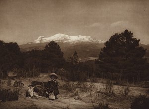 Mexique : Iztaccihuatl (photo n/b) - Hugo Brehme