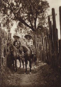 Mexique : les Mexicains en costume national (photo n/b) - Hugo Brehme