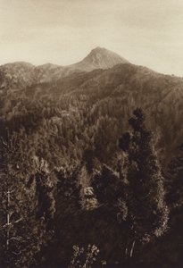 Mexique : Nevado de Colima, vue partielle (photo n/b) - Hugo Brehme