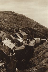 Mexique : Pachuca, ancienne mine espagnole (photo n/b) - Hugo Brehme