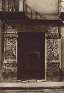 Mexique : Puebla, Maison à Avenida 3 Oriente no 1 (photo n/b) - Hugo Brehme
