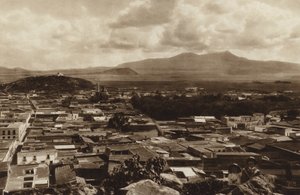 Mexique : Vue de Toluca (photo n/b)