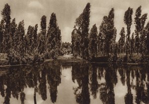 Mexique : Xochimilco avec les "jardins flottants" (photo n/b) - Hugo Brehme