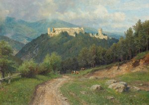 La ruine de Starhemberg dans la vallée de Piesting - Hugo Darnaut