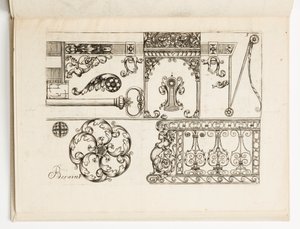Planche 5, de Diverses pièces de serruriers - Hugues Brisville