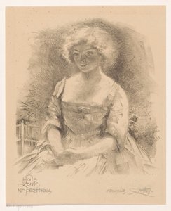 Fille assise