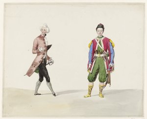 Deux hommes en costume historique, 1841