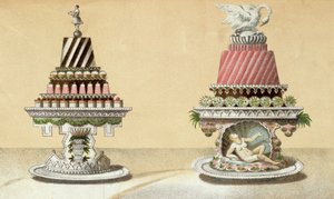 Conception pour la présentation de Charlottes à la Reine & Pain de Framboises à la Leda, illustration d