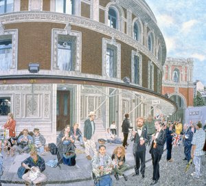 Promeneurs à la dernière nuit, Royal Albert Hall (détail)