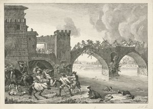 Combat sur un pont