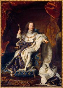 Portrait de Louis XV enfant de cinq ans en costume sacré, roi de France (1710-1774)