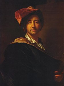 Français :  Autoportrait au turban Self Portrait in a Turban - Hyacinthe Rigaud