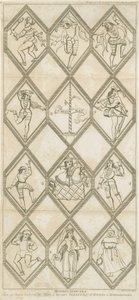 Fenêtre en verre de Betley - Danseurs de Morris - I Jones