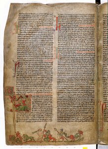 Baptême du roi Olaf Tryggvason, de Flateyjarbok (Le Livre de Flatey) fin du XIVe siècle - Icelandic School