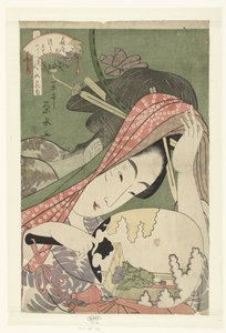 Courtisane Tsukasa de la maison Ogiya