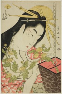 La courtisane Tsukioka du Hyogoya