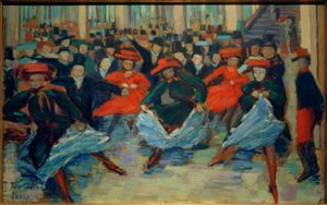 Tableau de danse VIII (Danseuses de can-can chez Bullier) - Ida Gerhardi
