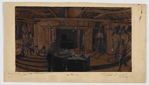 Au fond, le déjeuner des mineurs, 1866 - Ignace Francois Bonhomme