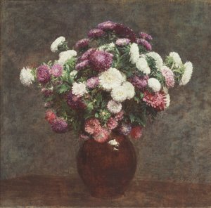 Asters dans un vase - Ignace Henri Jean Fantin Latour
