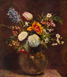 Fleurs, XIXe siècle - Ignace Henri Jean Fantin Latour