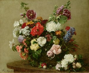 Roses et pivoines françaises, 1881 - Ignace Henri Jean Fantin Latour