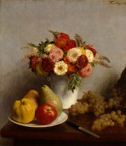 Fruits et fleurs - Ignace Henri Jean Fantin Latour