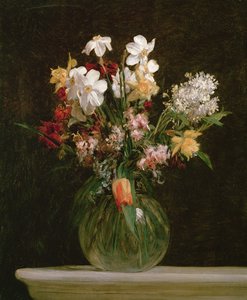 Narcisses Blancs, Jacinthes et Tulipes, 1864 - Ignace Henri Jean Fantin Latour