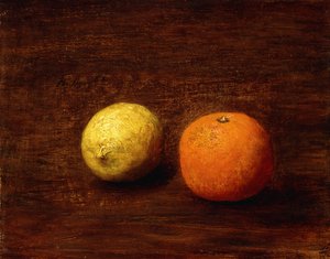 Nature morte, citron et orange, 1868 - Ignace Henri Jean Fantin Latour
