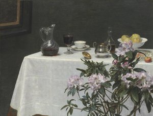 Nature morte : coin de table, 1873 - Ignace Henri Jean Fantin Latour