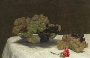 Nature morte avec raisins et œillet, vers 1880